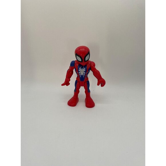 Hasbro Playskool Marvel Spider-Man Blue & Silver Figurine - Kids Superhero Actio - Picture 1 of 8